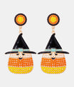 Witch's Hat Shape Synthetic Pearl Dangle Earrings