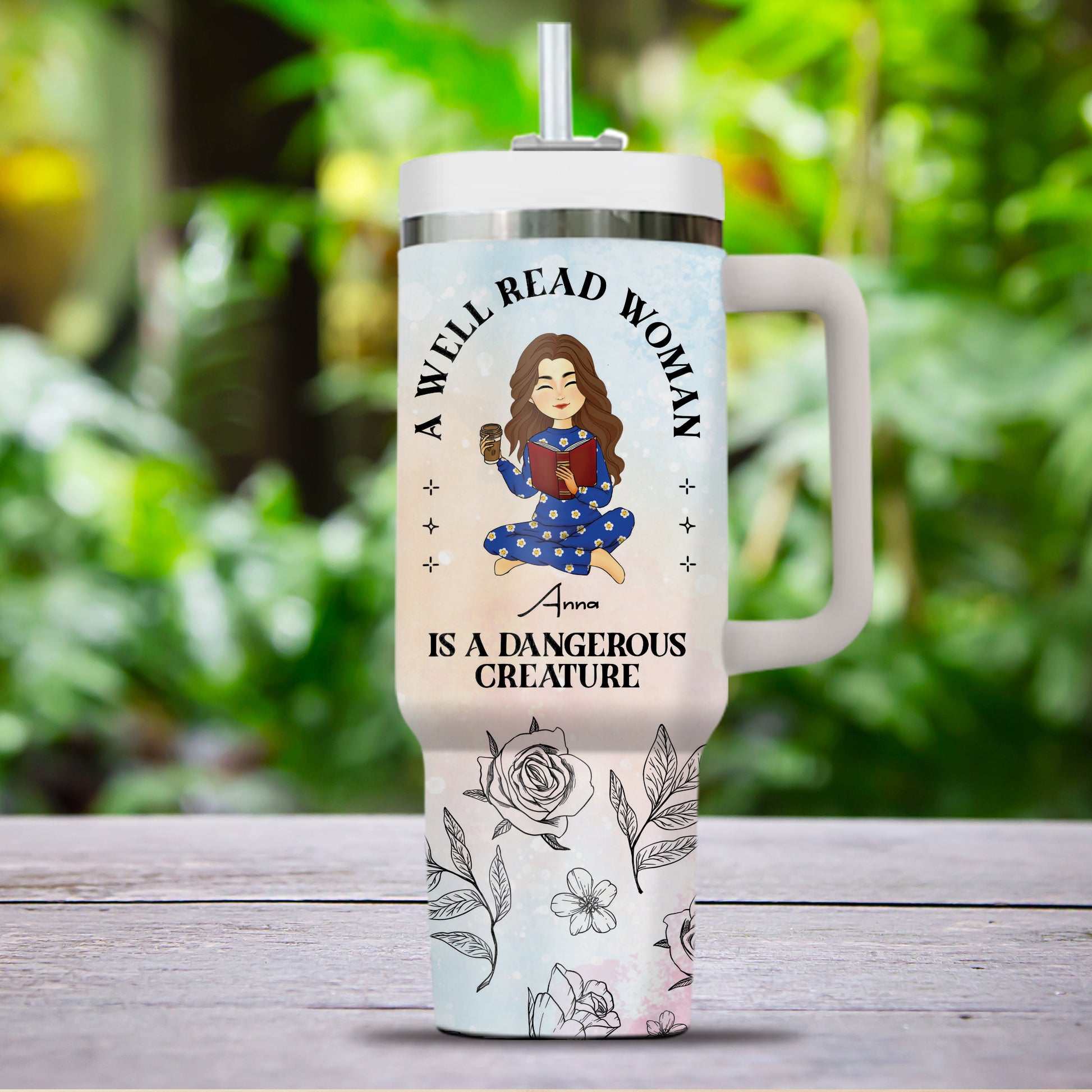 A Well Read Woman - Gift For Couple, Gift For Him, Gift For Her - Personalized Custom Tumbler