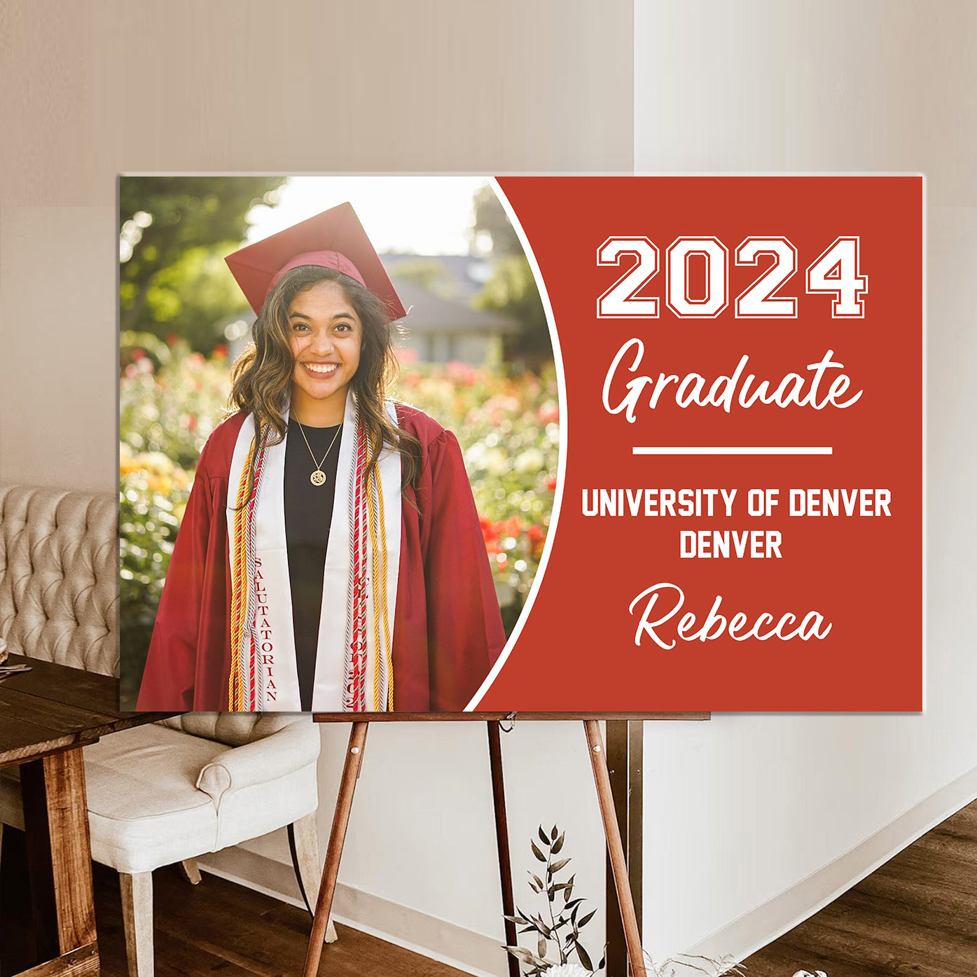 Class Of 2025 Graduate, Graduation Gift - Personalized Graduation Lawn Sign With Stake