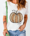 Pumpkin Round Neck Short Sleeve T-Shirt