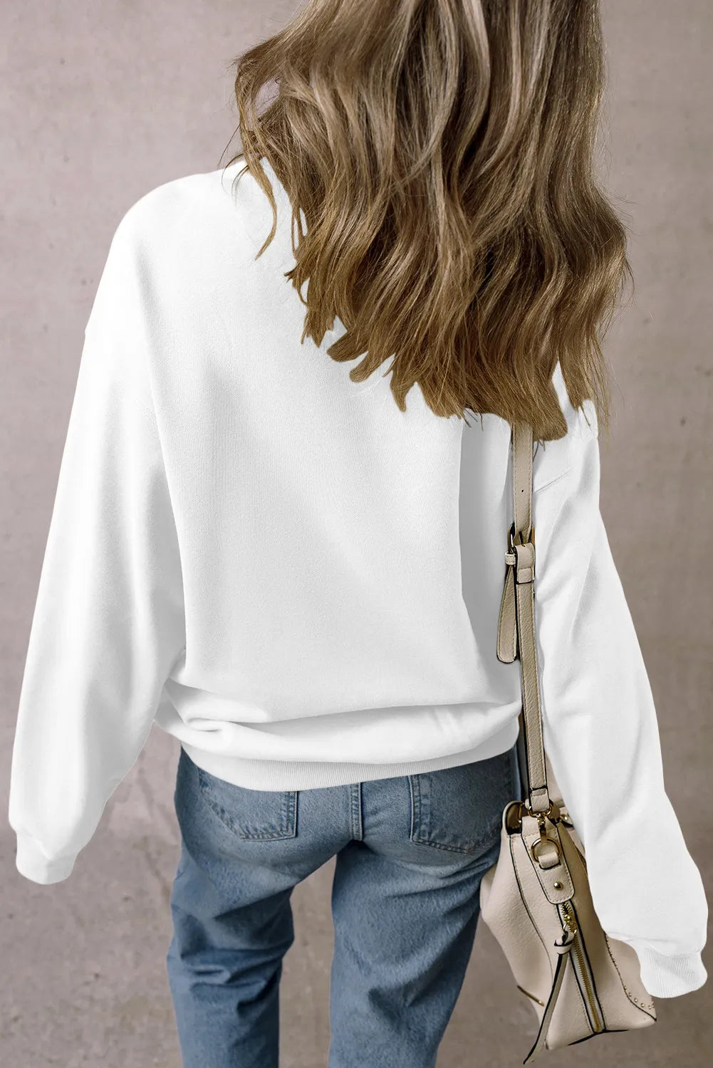 Graphic Dropped Shoulder Long Sleeve Sweatshirt