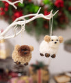 2-Piece Fuzzy Puppy Hanging Widget