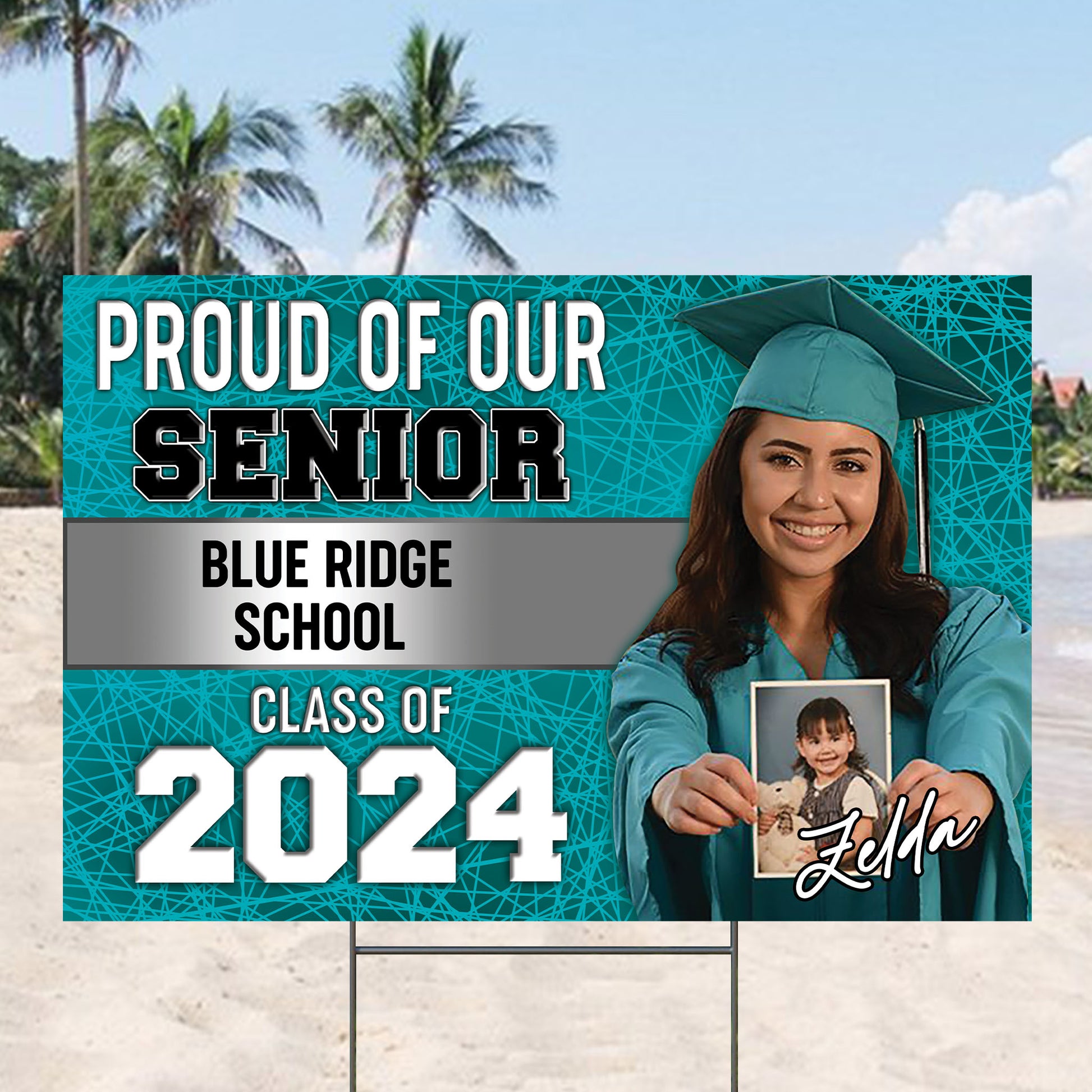 Proud Of Senior Personalized Congrats Grad Graduation Lawn Sign With Stake, Graduation Yard Sign -Personalized Custom Lawn Sign