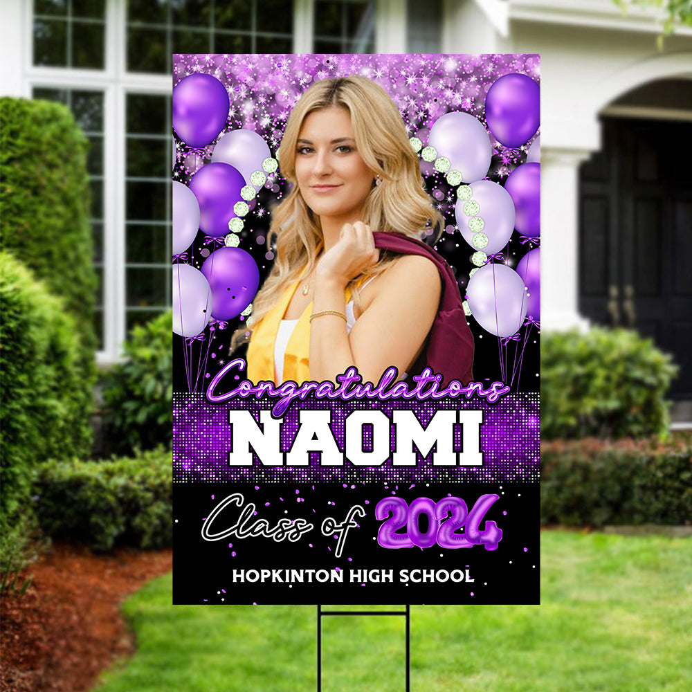 Graduation Welcome Sign - Graduation Party Welcome Sign - Custom Grad Party Decorations - Personalized Class of 2025 Decoration