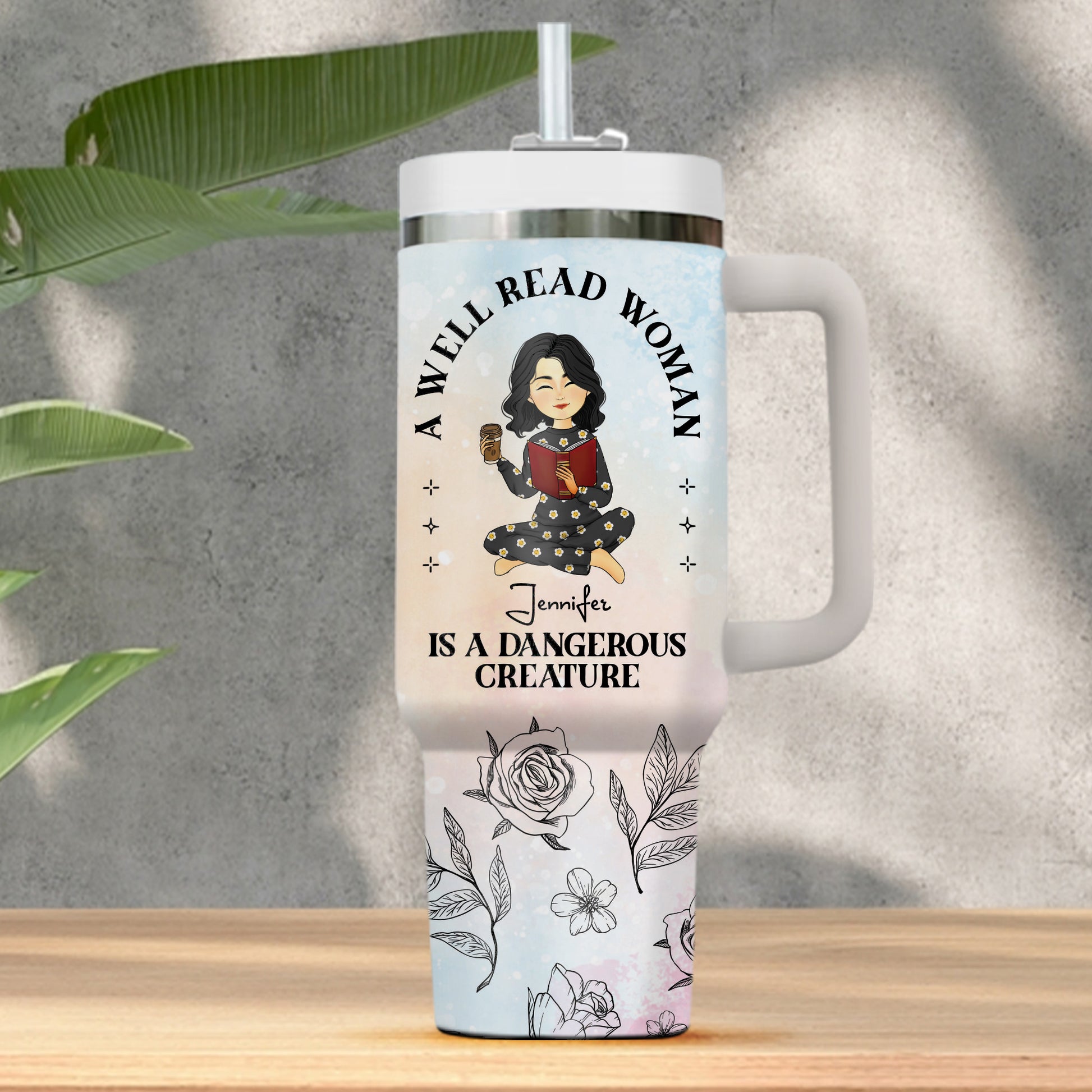 A Well Read Woman - Gift For Couple, Gift For Him, Gift For Her - Personalized Custom Tumbler