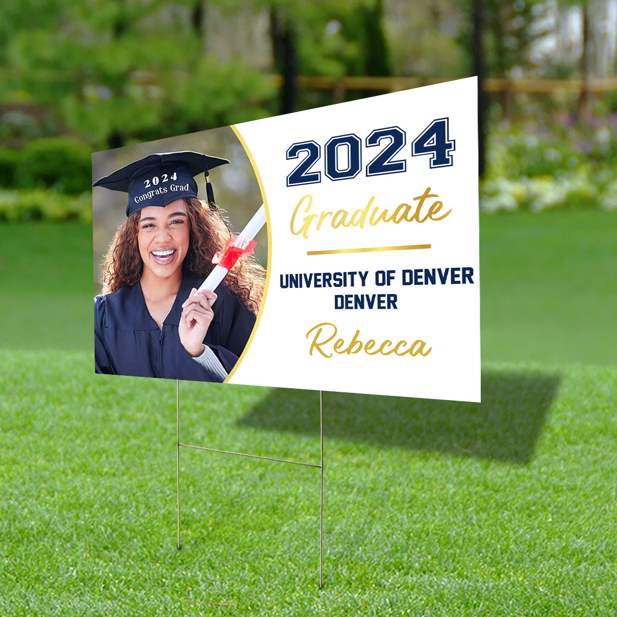 Class Of 2025 Graduate, Graduation Gift - Personalized Graduation Lawn Sign With Stake