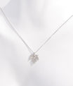 925 Sterling Silver Zircon Maple Leaf Necklace