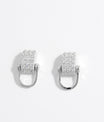 925 Sterling Silver Inlaid Zircon Earrings