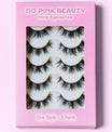 SO PINK BEAUTY Mink Eyelashes 5 Pairs