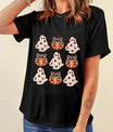 Halloween Graphic Round Neck Short Sleeve T-Shirt