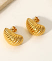 Shell Shore Spiral Stud Earrings