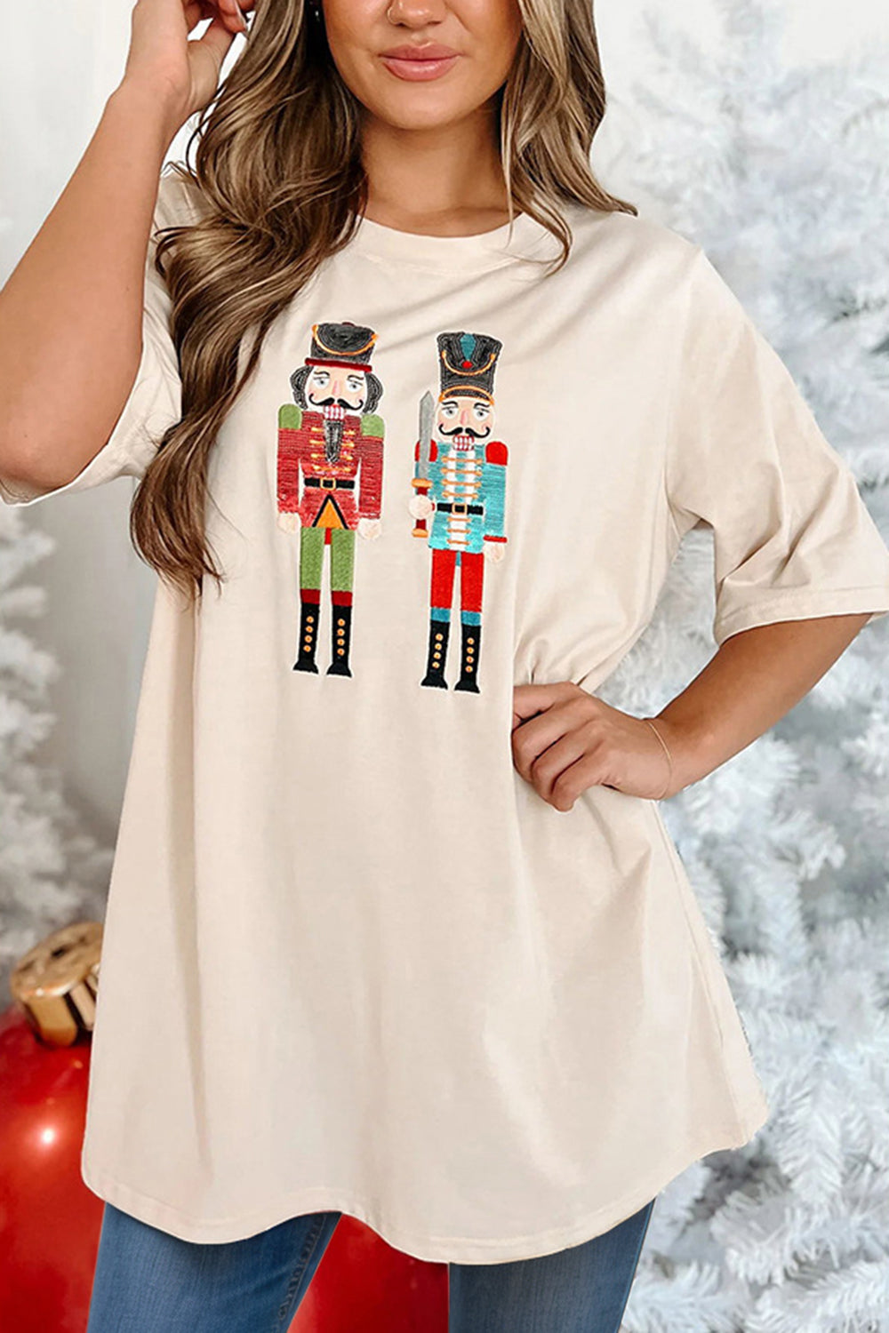 Nutcracker Round Neck Half Sleeve T-Shirt