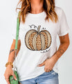 Pumpkin Round Neck Short Sleeve T-Shirt