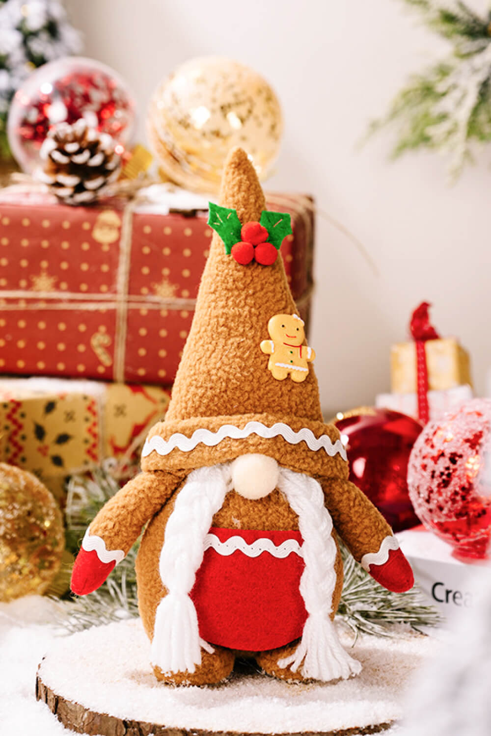 2-Pack Christmas Gingerbread Gnomes