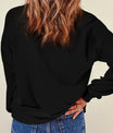 Pumpkin & Ghost Round Neck Long Sleeve Sweatshirt