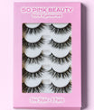 SO PINK BEAUTY Mink Eyelashes 5 Pairs