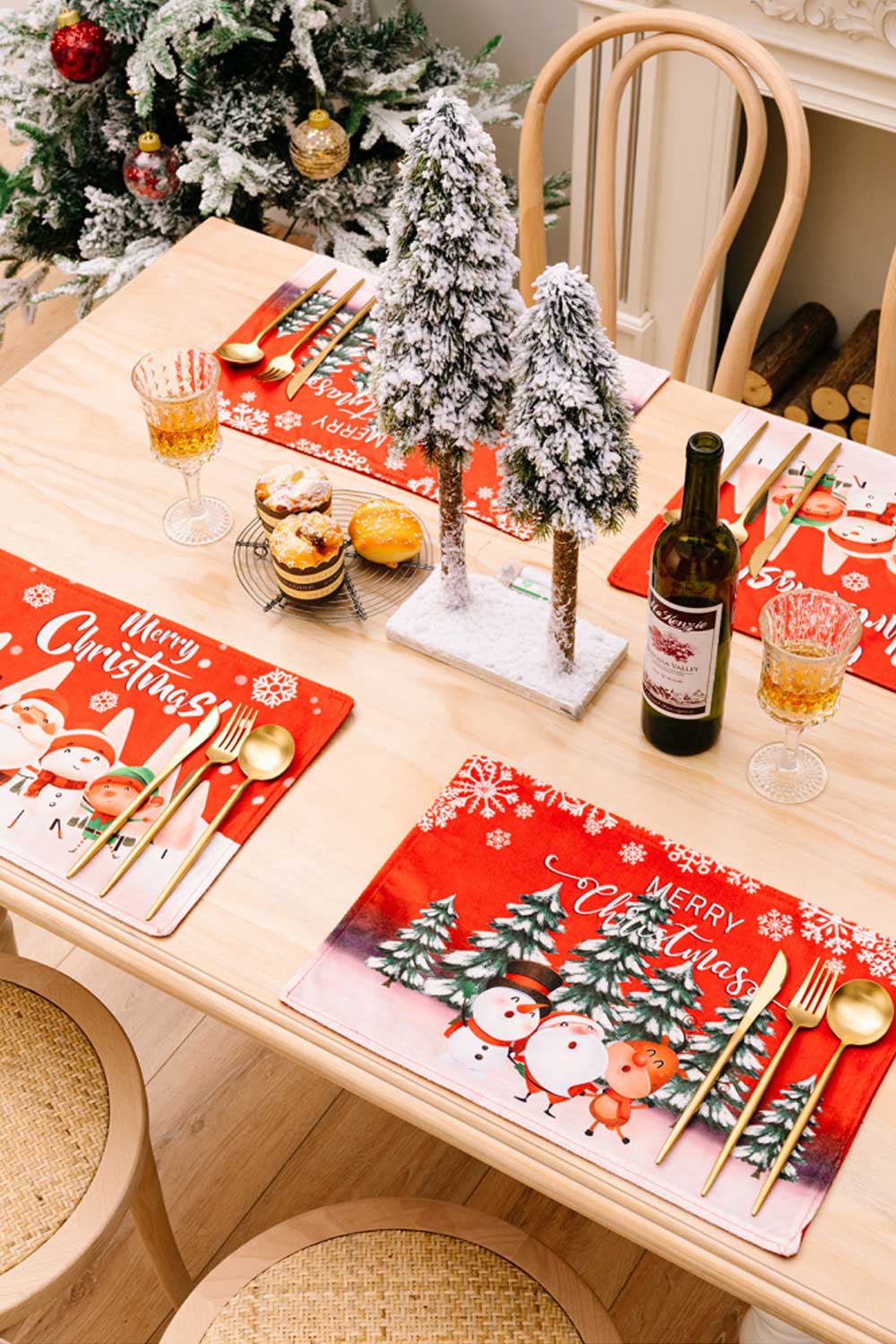 4-Pack Christmas Placemats