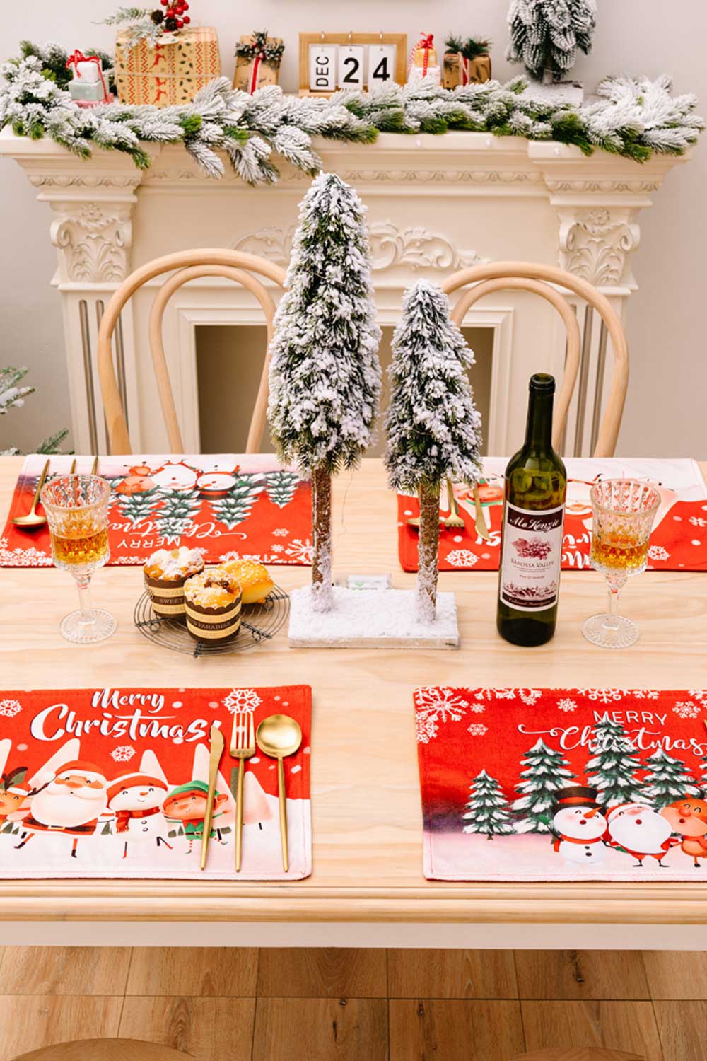 4-Pack Christmas Placemats