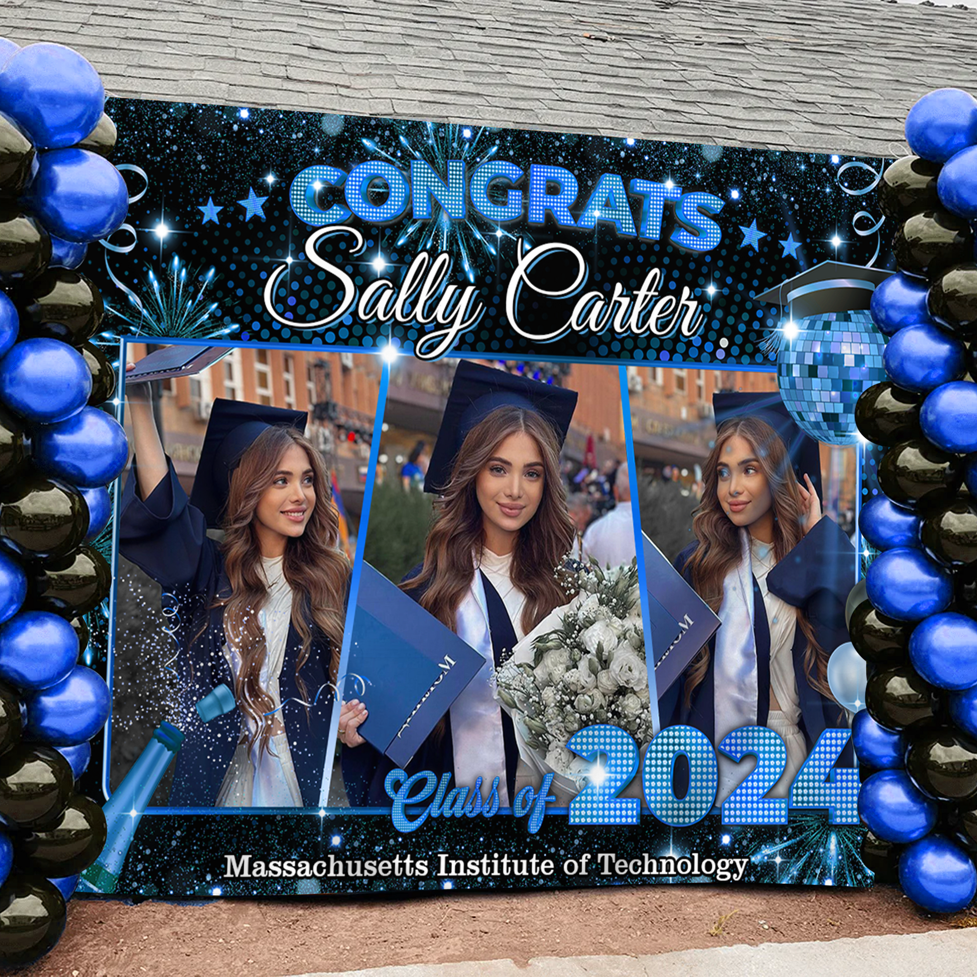 Graduation Backdrop - Class of 2025 Custom Graduation Party Backdrop - Personalized Party Decor