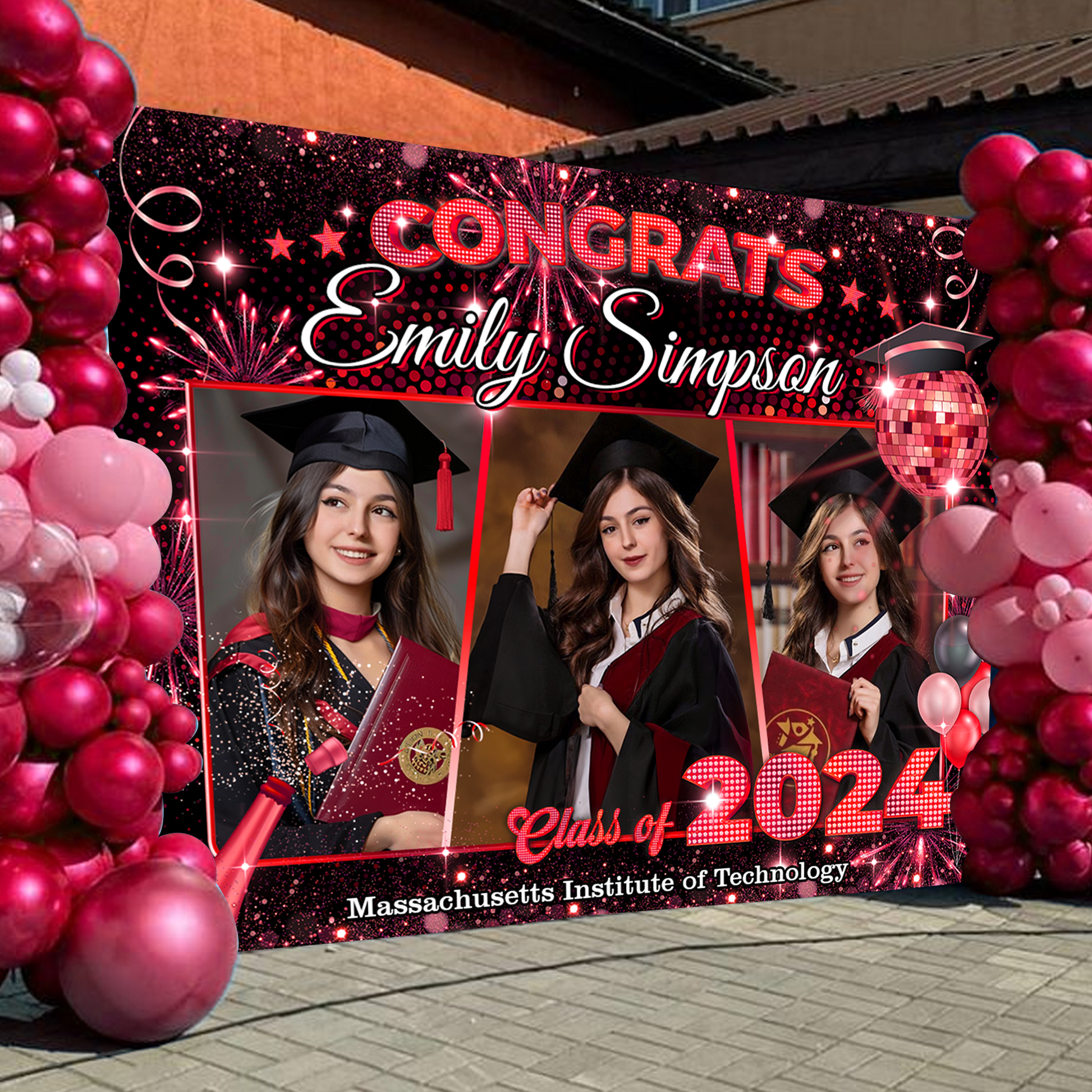 Graduation Backdrop - Class of 2025 Custom Graduation Party Backdrop - Personalized Party Decor