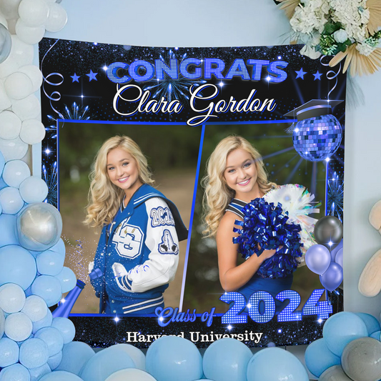 Graduation Backdrop - Class of 2025 Custom Graduation Party Backdrop - Personalized Party Decor